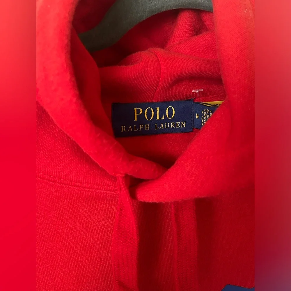 Ralph Lauren Men’s Graphic Hoodie Sweater Medium With Pockets Brand New - Picture 3 of 7